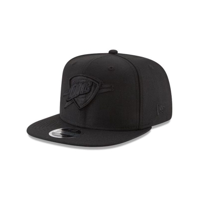 Oklahoma City Thunder Gorra | New Era NBA Black On Black High Crown 9fifty Snapback Cap Mexico - Negros